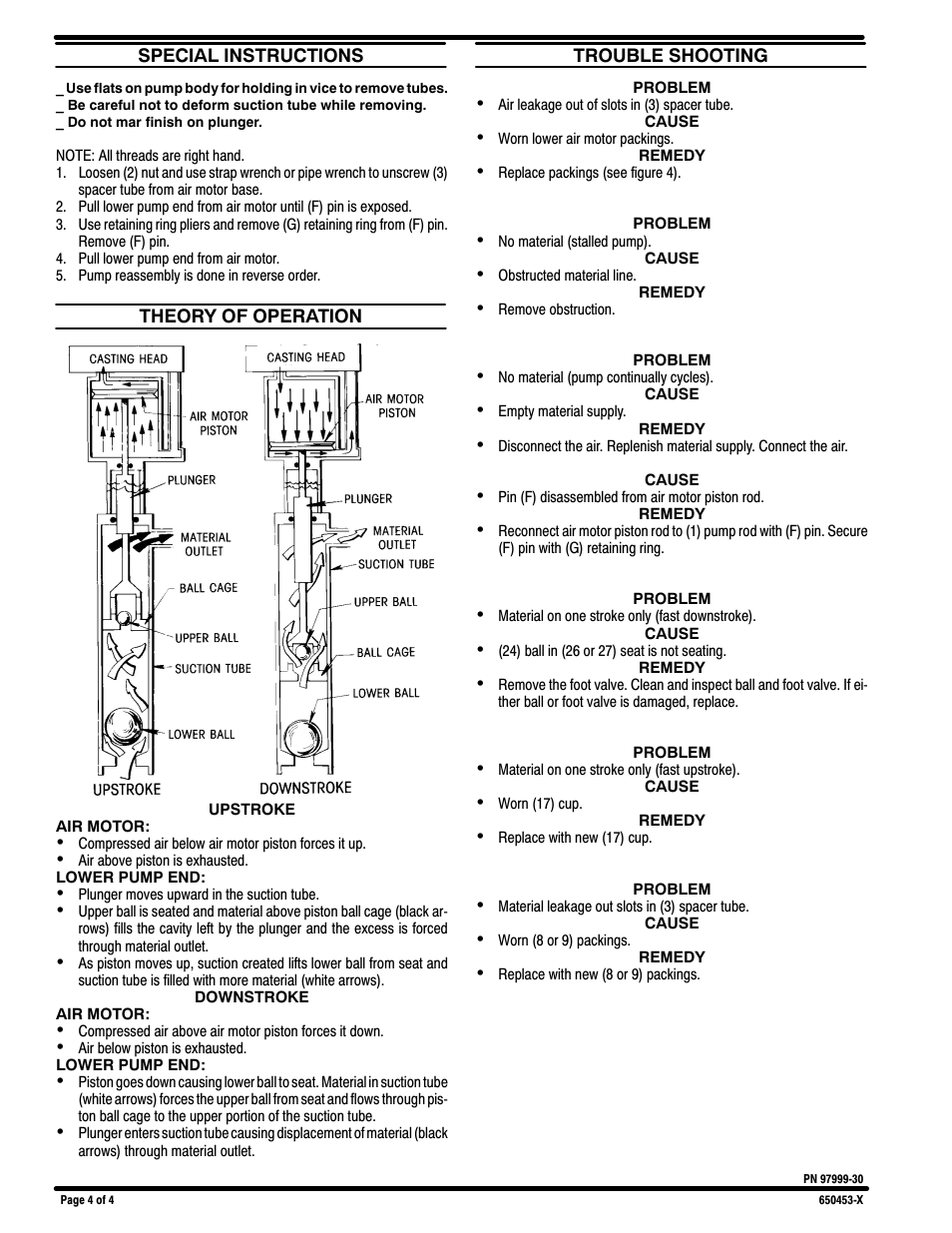 Ingersoll-Rand 2-BALL BASIC PUMP 650453-X User Manual | Page 4 / 4