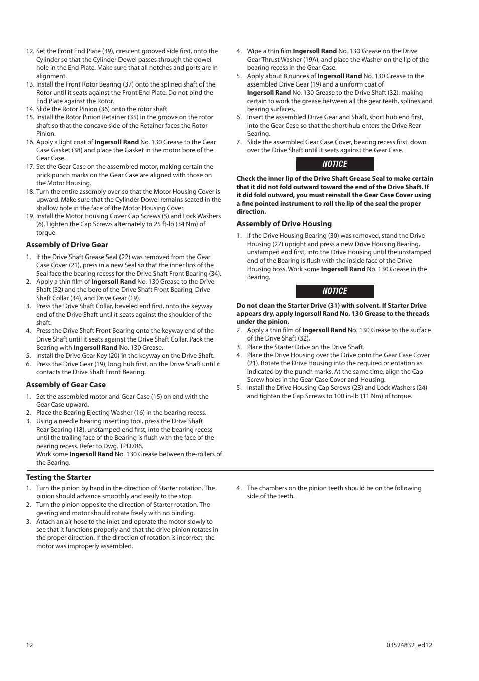 Ingersoll-Rand NO SE ENCUENTRA 150BMG User Manual | Page 12 / 16