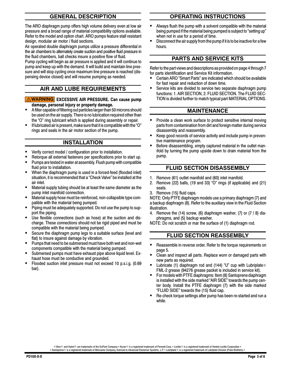 Ingersoll-Rand PD10X-X-X User Manual | Page 3 / 8