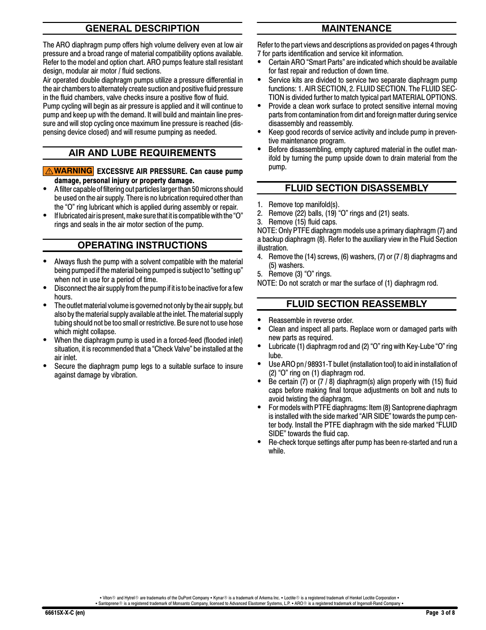 Ingersoll-Rand 66615X-X-C User Manual | Page 3 / 8