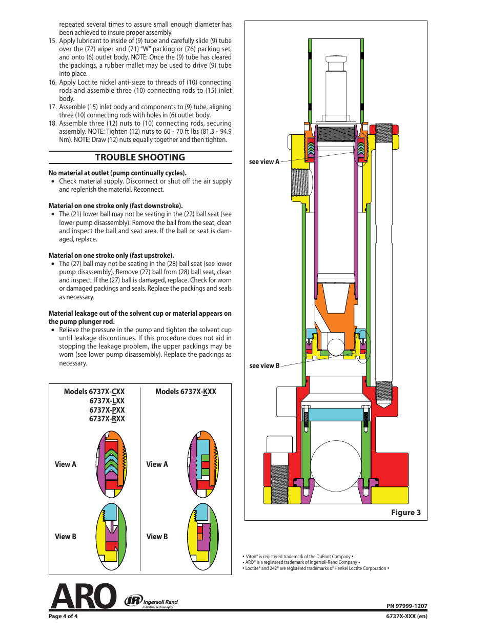 Trouble shooting | Ingersoll-Rand 6737X-XXX User Manual | Page 4 / 4