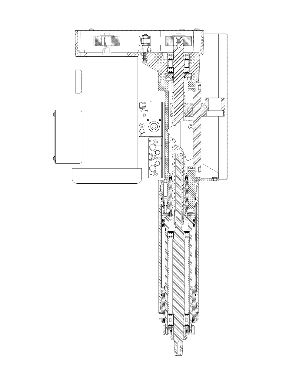 Cross section | Ingersoll-Rand FE074B( )A( ) User Manual | Page 12 / 12