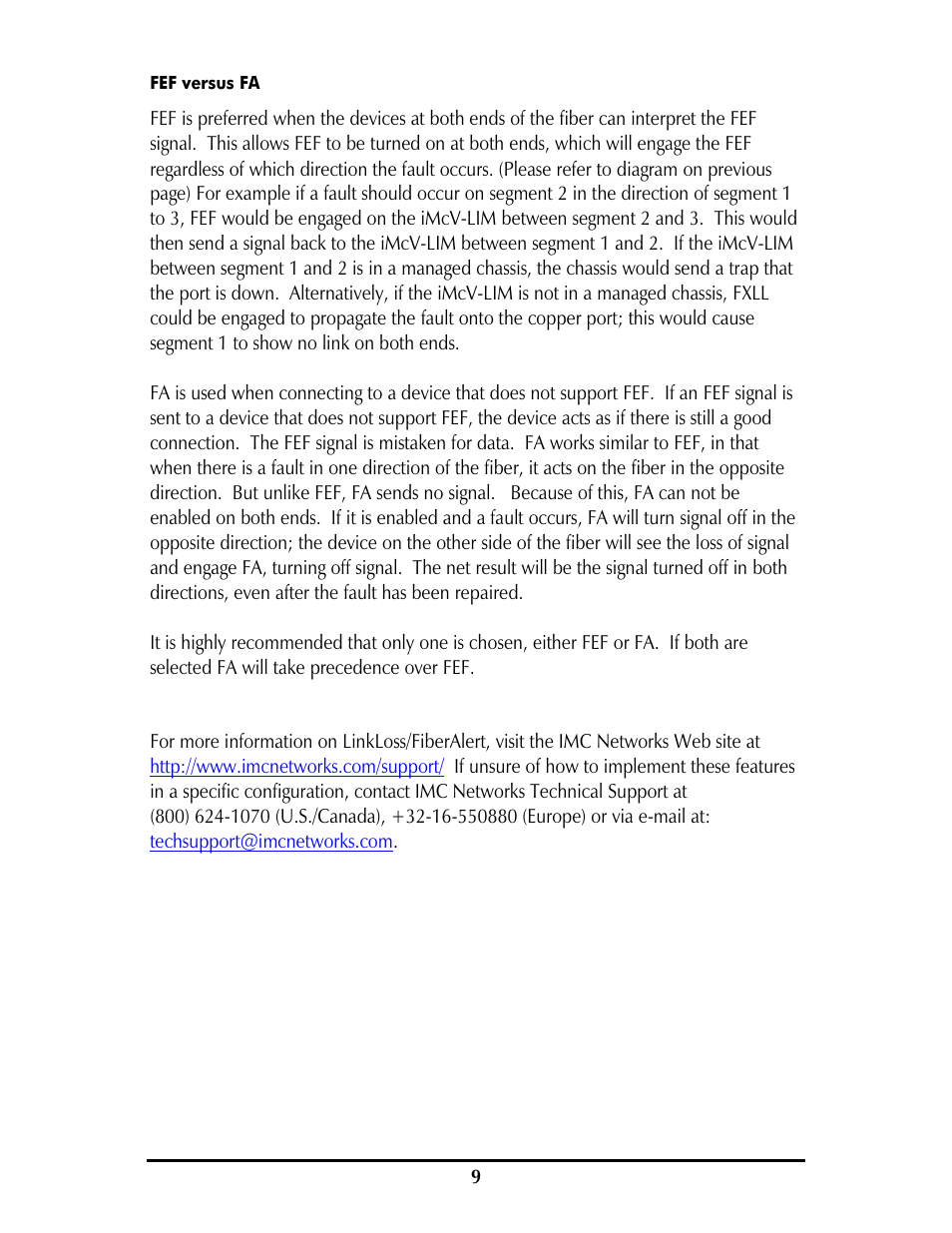 IMC Networks iMcV-LIM User Manual | Page 12 / 20