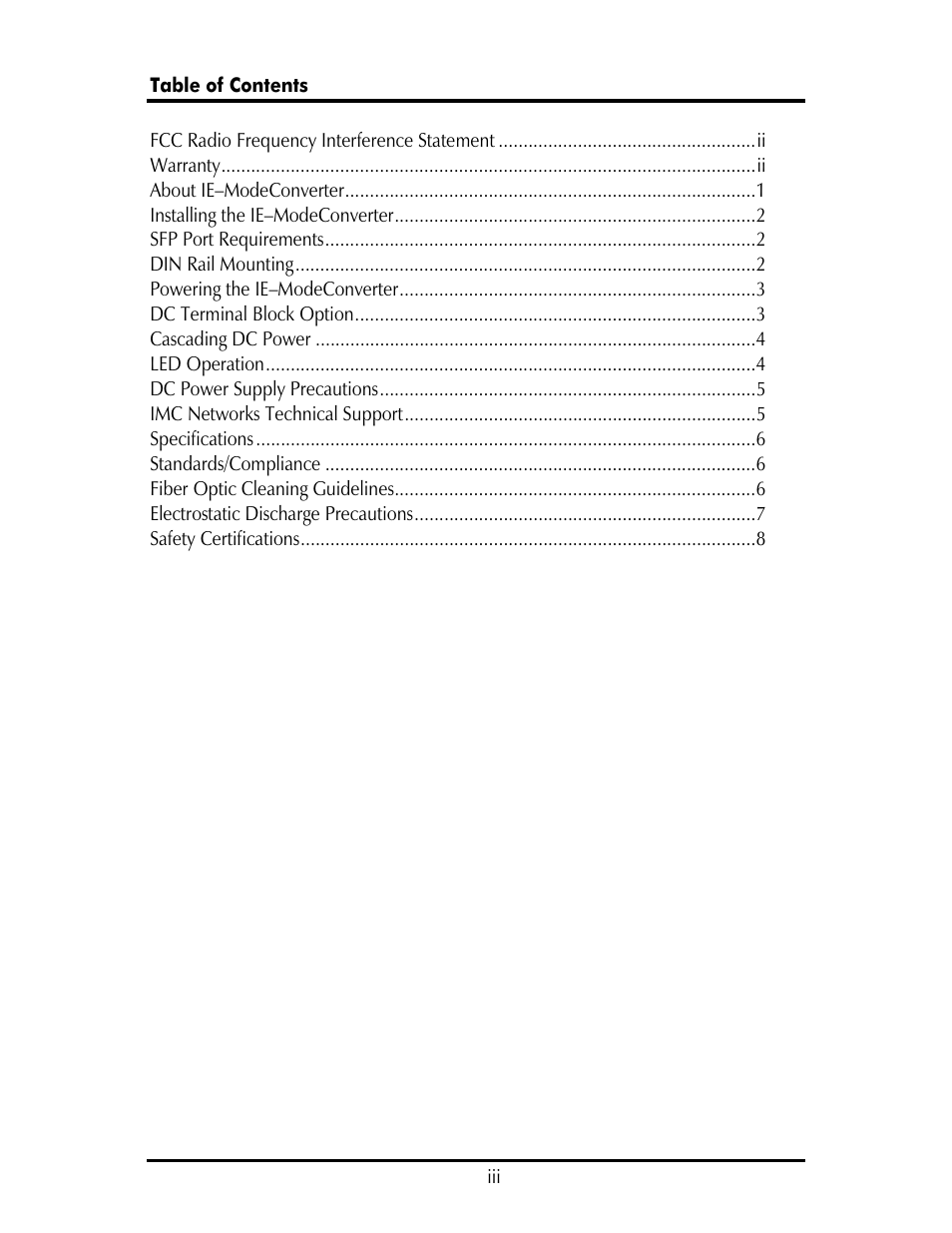 IMC Networks IE–ModeConverter User Manual | Page 3 / 12