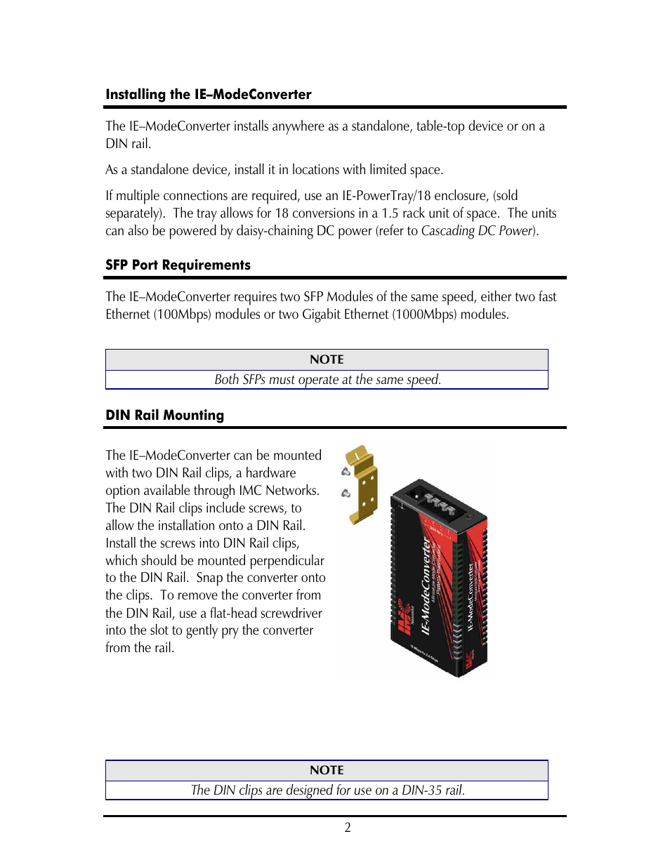 IMC Networks IE–ModeConverter User Manual | Page 5 / 12