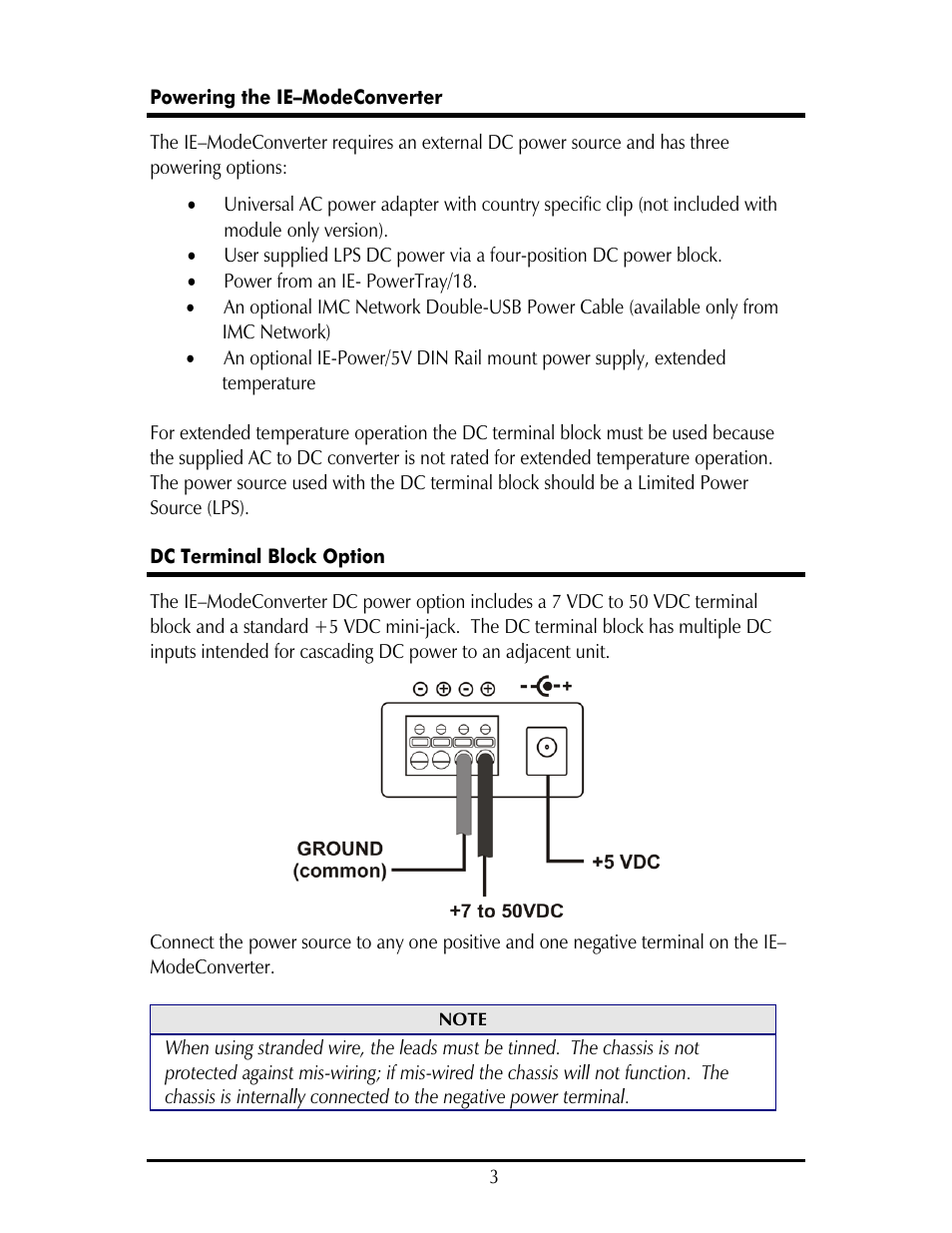 IMC Networks IE–ModeConverter User Manual | Page 6 / 12