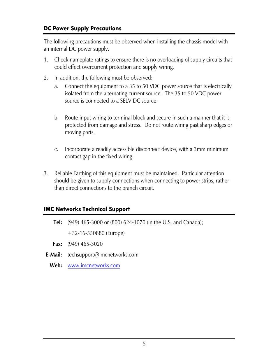 IMC Networks IE–ModeConverter User Manual | Page 8 / 12