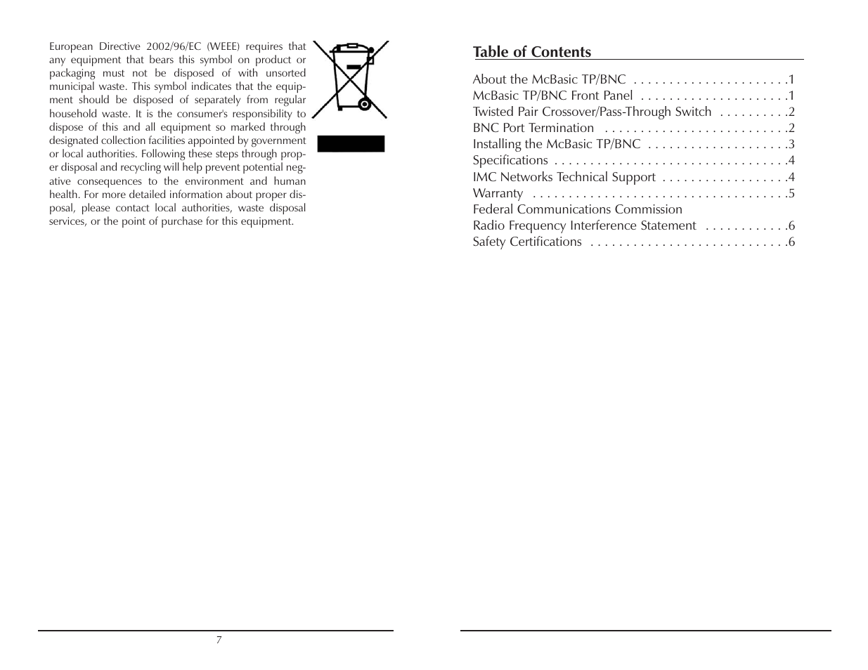 IMC Networks TP User Manual | Page 3 / 12