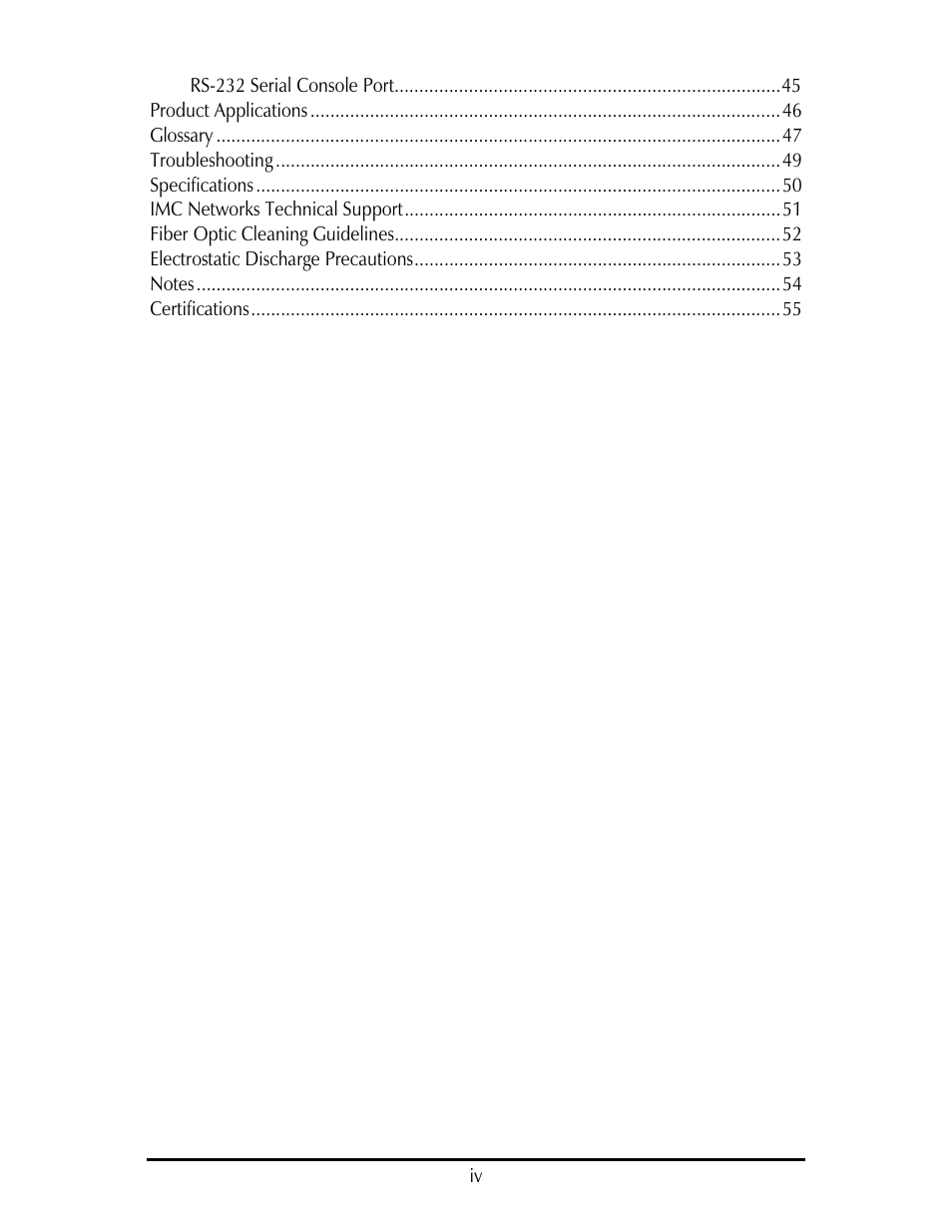 IMC Networks IE-IMCV User Manual | Page 4 / 60