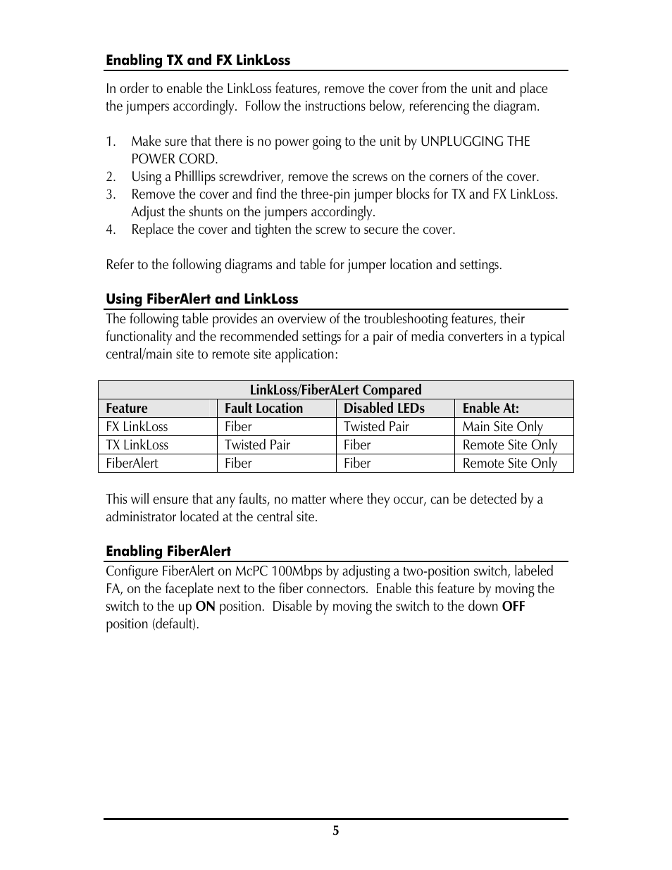 IMC Networks McPC 100 Mbps User Manual | Page 8 / 12