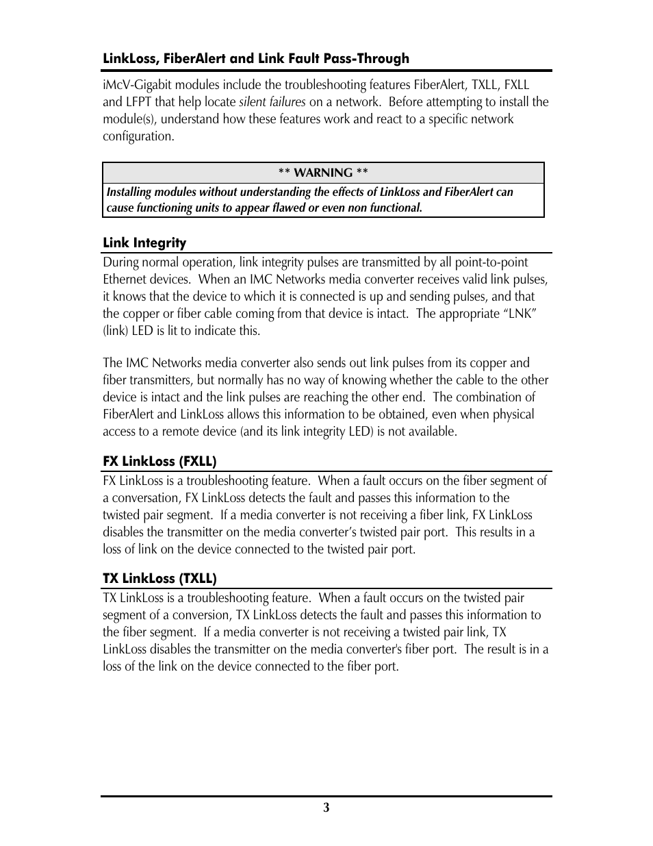 IMC Networks iMcV-Gigabit User Manual | Page 6 / 16
