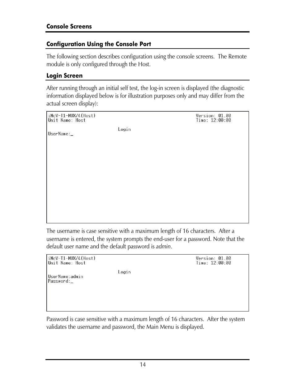 IMC Networks IE-IMCV-T1-MUX/4 User Manual | Page 18 / 36