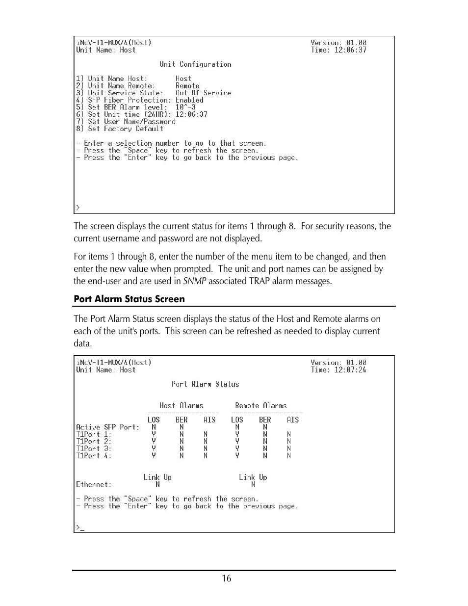 IMC Networks IE-IMCV-T1-MUX/4 User Manual | Page 20 / 36