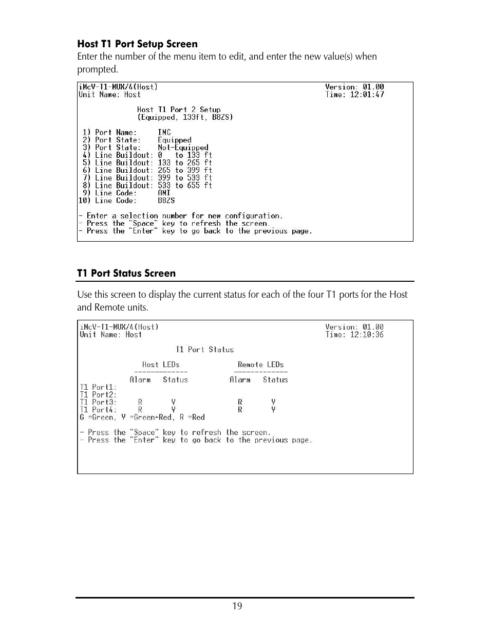 IMC Networks IE-IMCV-T1-MUX/4 User Manual | Page 23 / 36