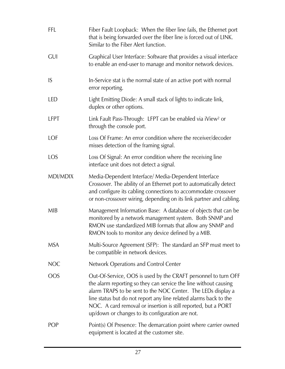 IMC Networks IE-IMCV-T1-MUX/4 User Manual | Page 31 / 36