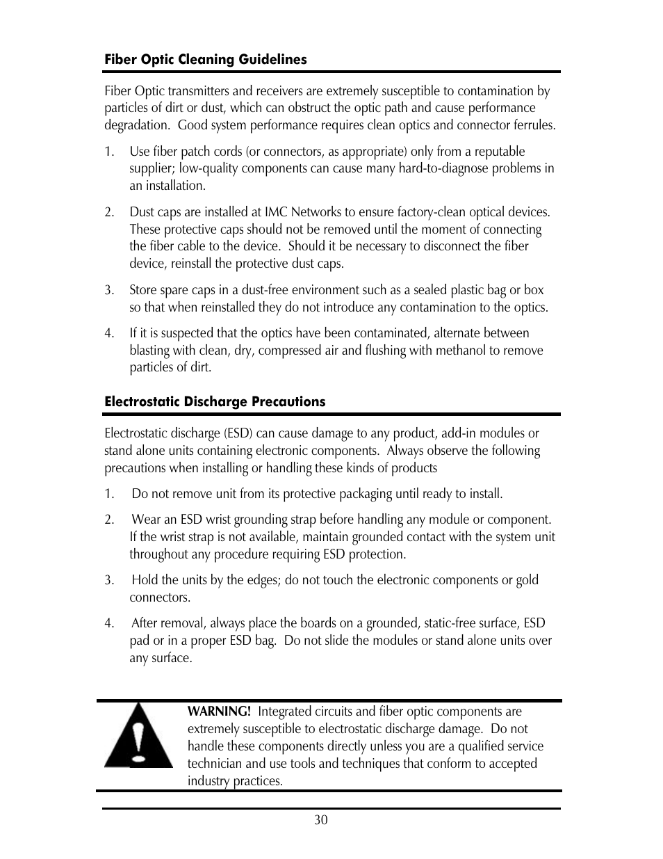 IMC Networks IE-IMCV-T1-MUX/4 User Manual | Page 34 / 36