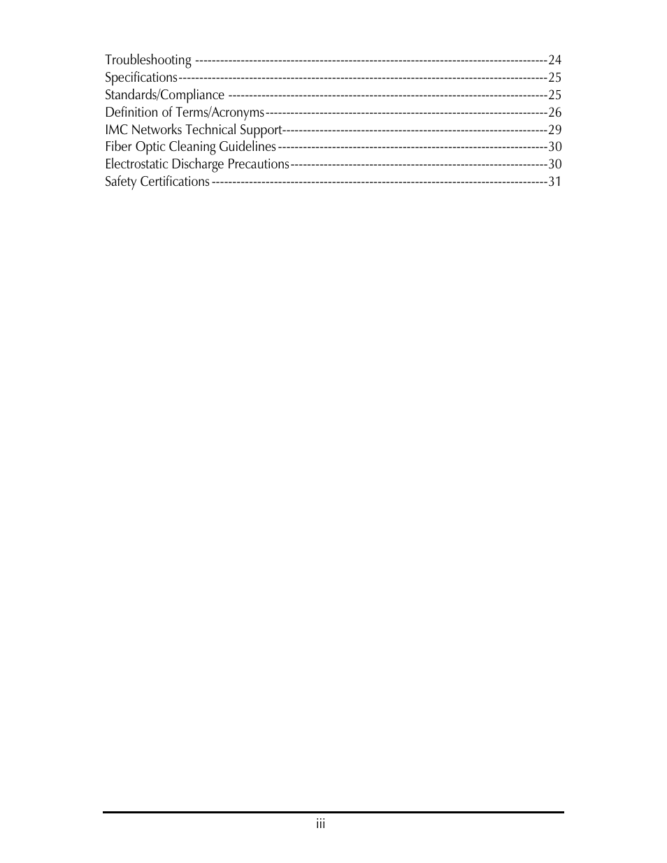 IMC Networks IE-IMCV-T1-MUX/4 User Manual | Page 4 / 36