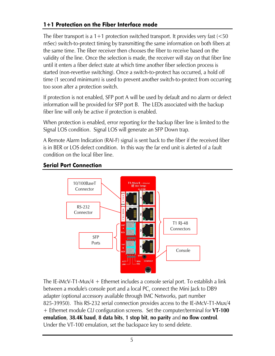 IMC Networks IE-IMCV-T1-MUX/4 User Manual | Page 9 / 36