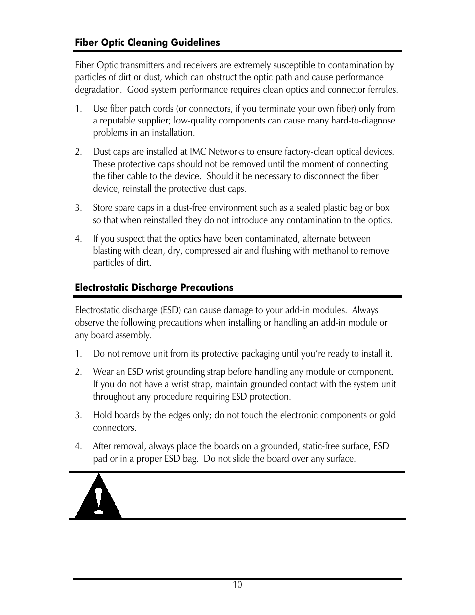 IMC Networks TP/FO & TP/BNC User Manual | Page 14 / 16