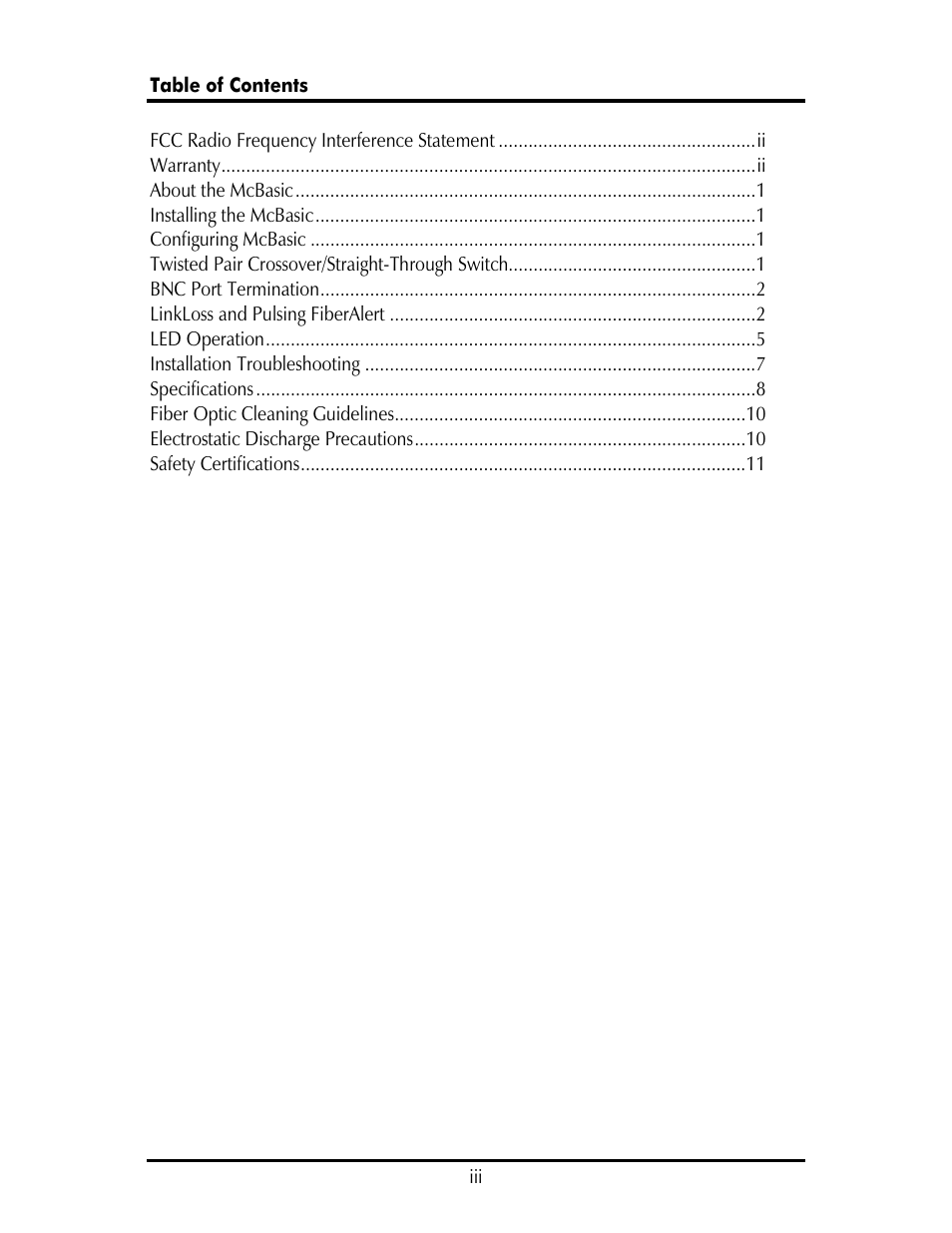 IMC Networks TP/FO & TP/BNC User Manual | Page 3 / 16