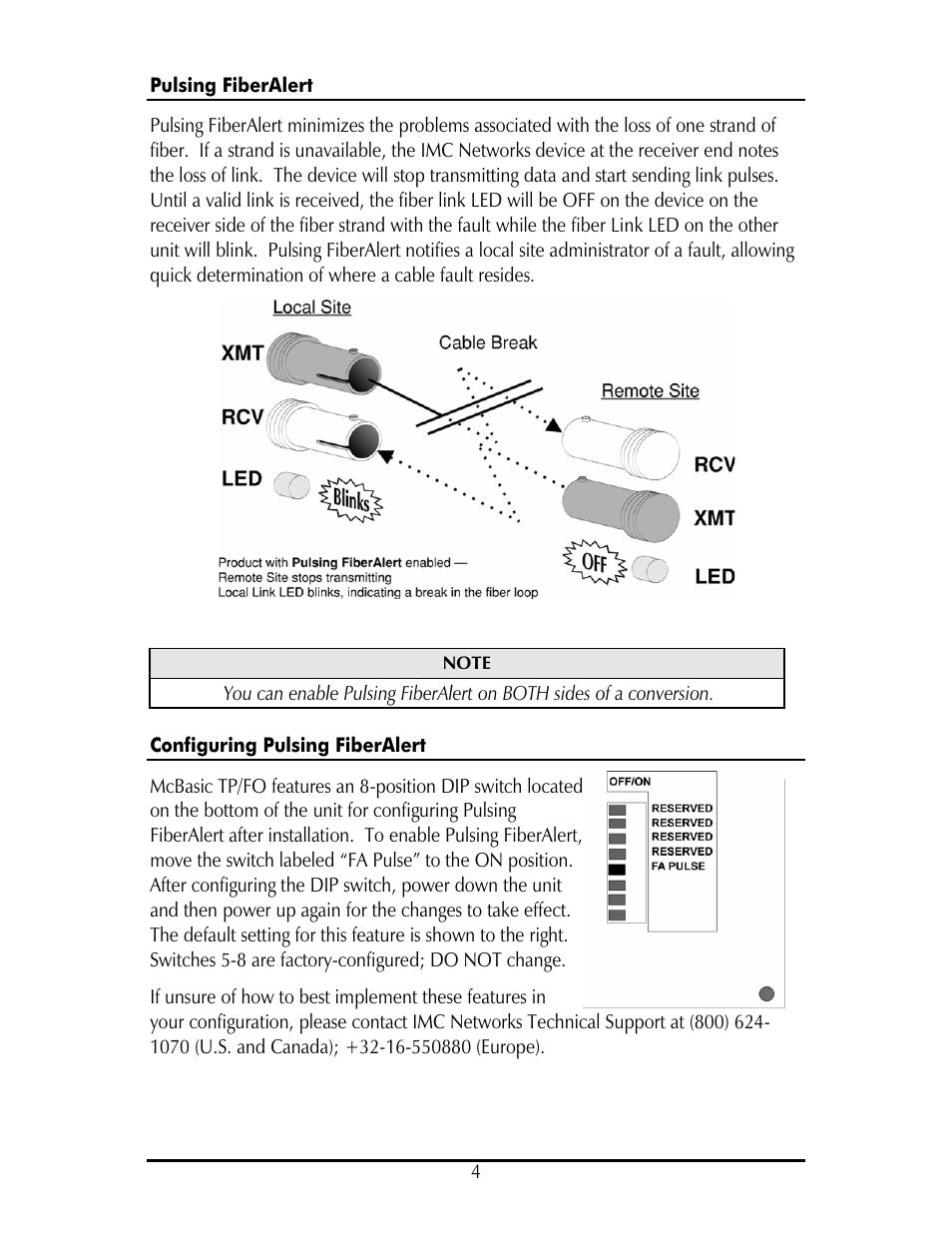 IMC Networks TP/FO & TP/BNC User Manual | Page 8 / 16
