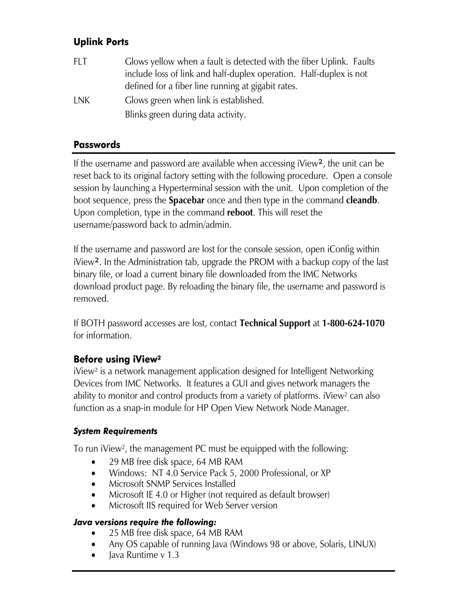 IMC Networks Giga-AcessEtherLinx-II User Manual | Page 33 / 40