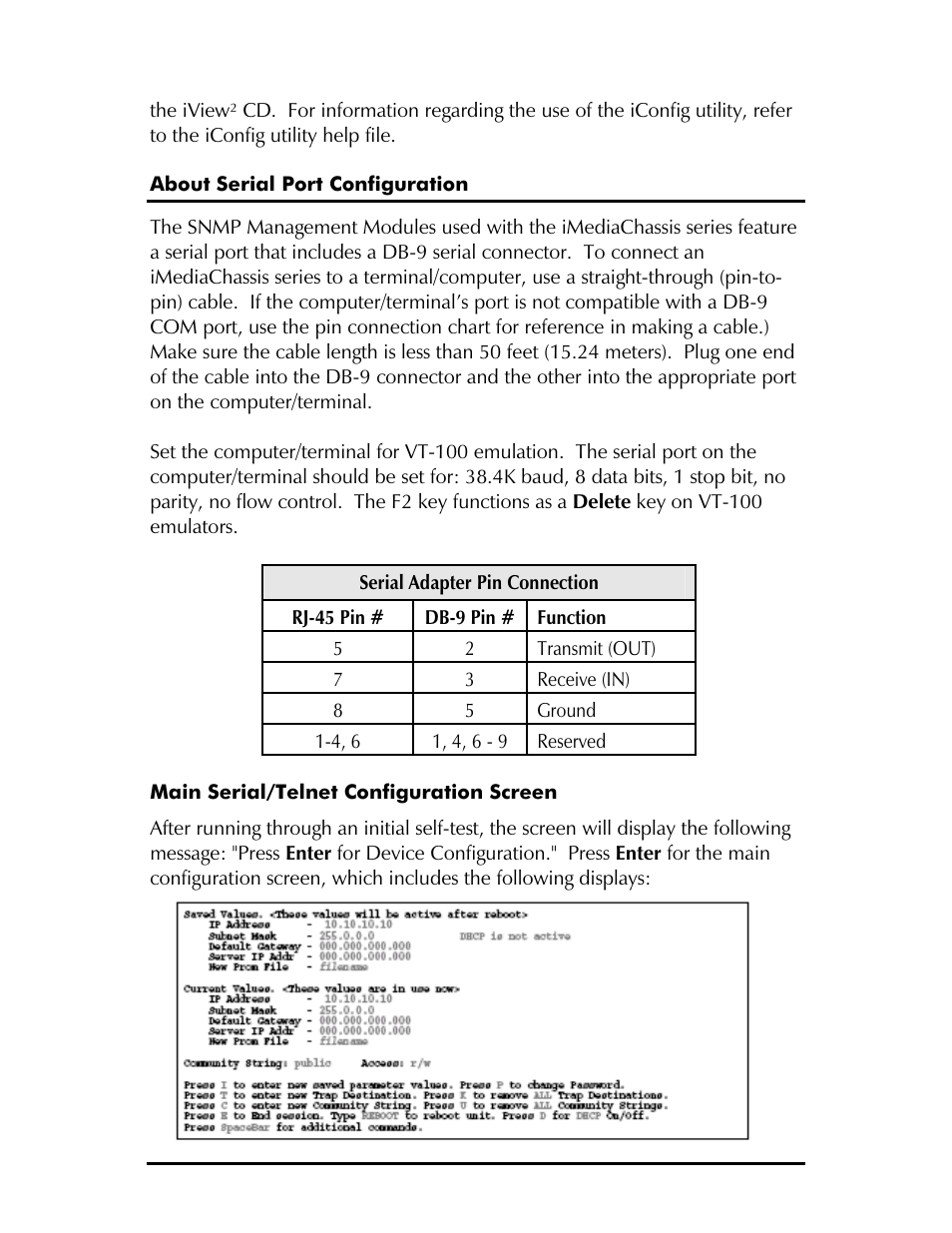 IMC Networks Management Module SNMP User Manual | Page 10 / 24