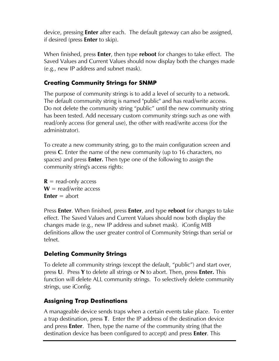 IMC Networks Management Module SNMP User Manual | Page 12 / 24