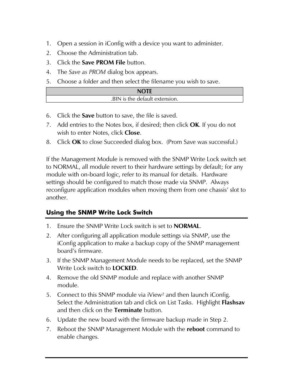 IMC Networks Management Module SNMP User Manual | Page 7 / 24