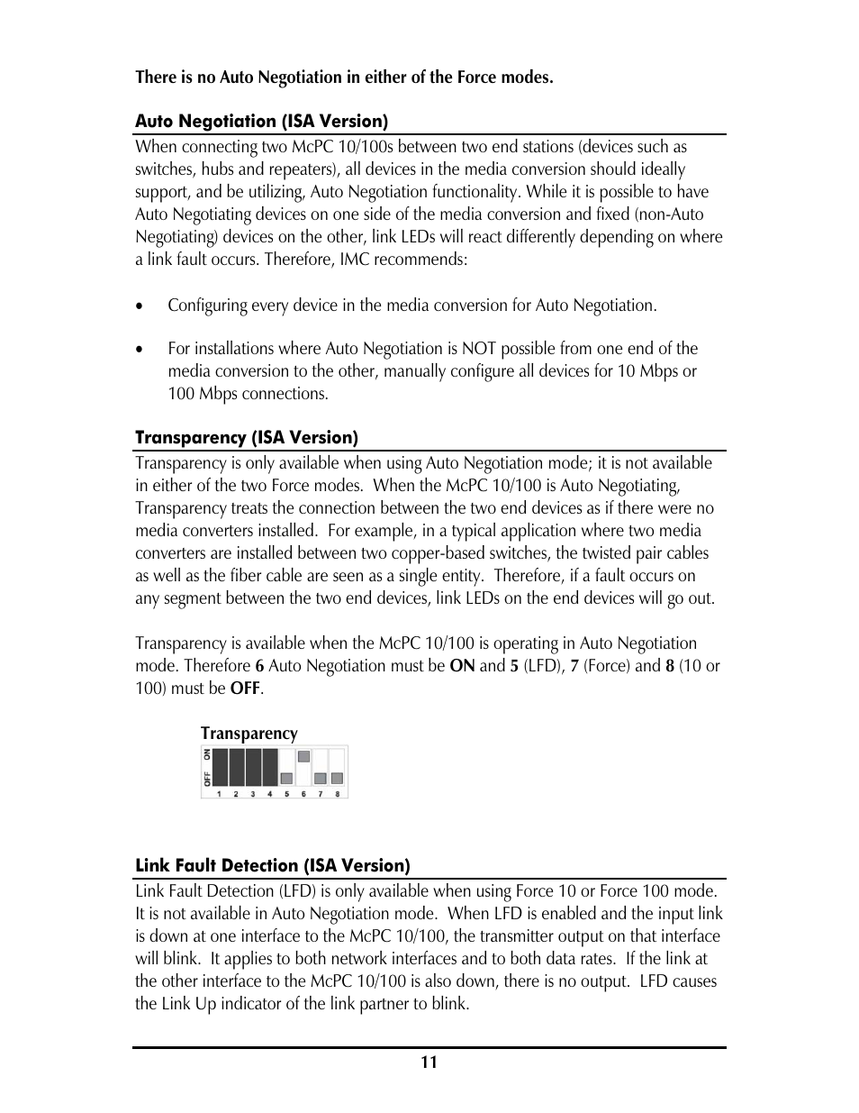 IMC Networks MCPC 10/100 User Manual | Page 14 / 20