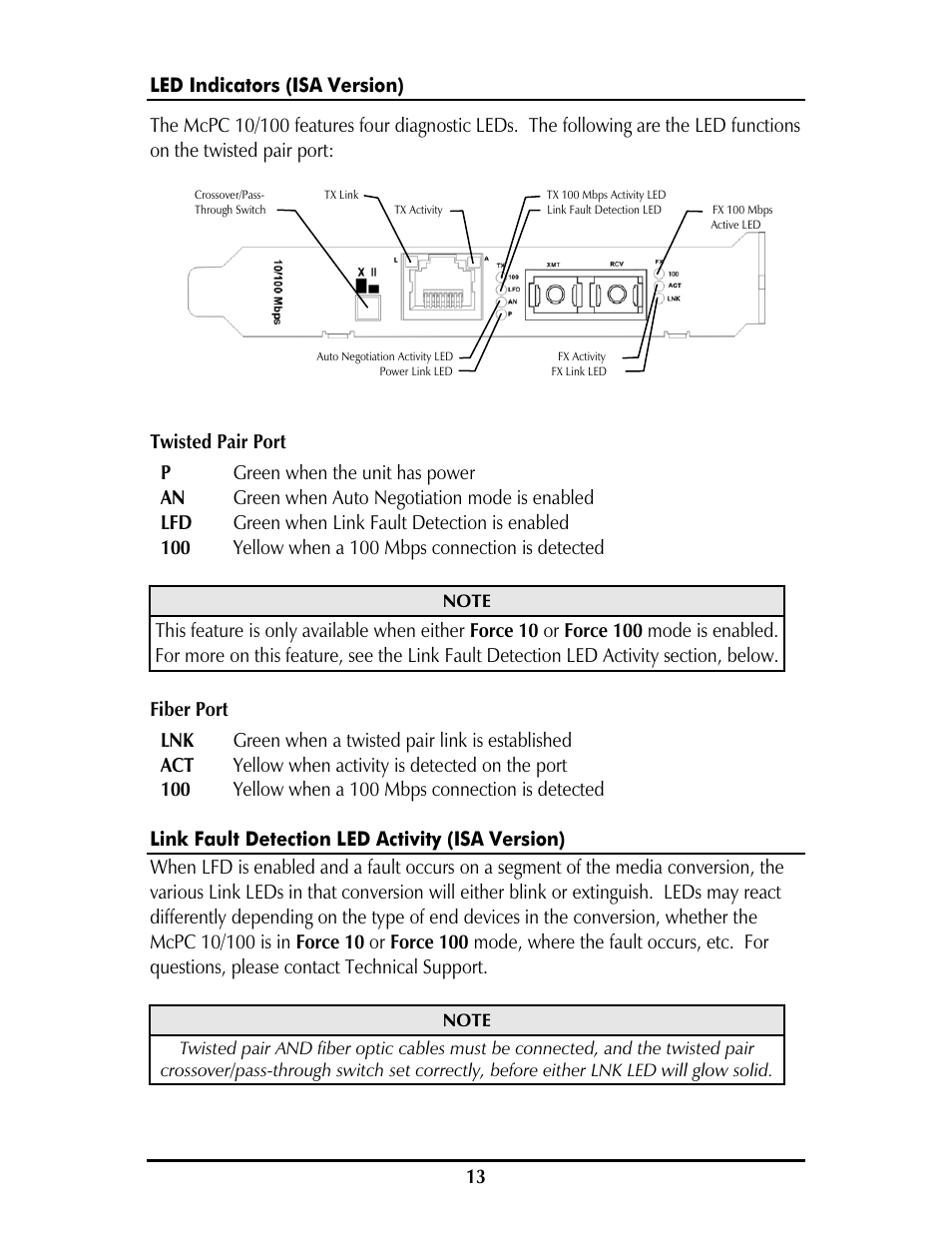 IMC Networks MCPC 10/100 User Manual | Page 16 / 20