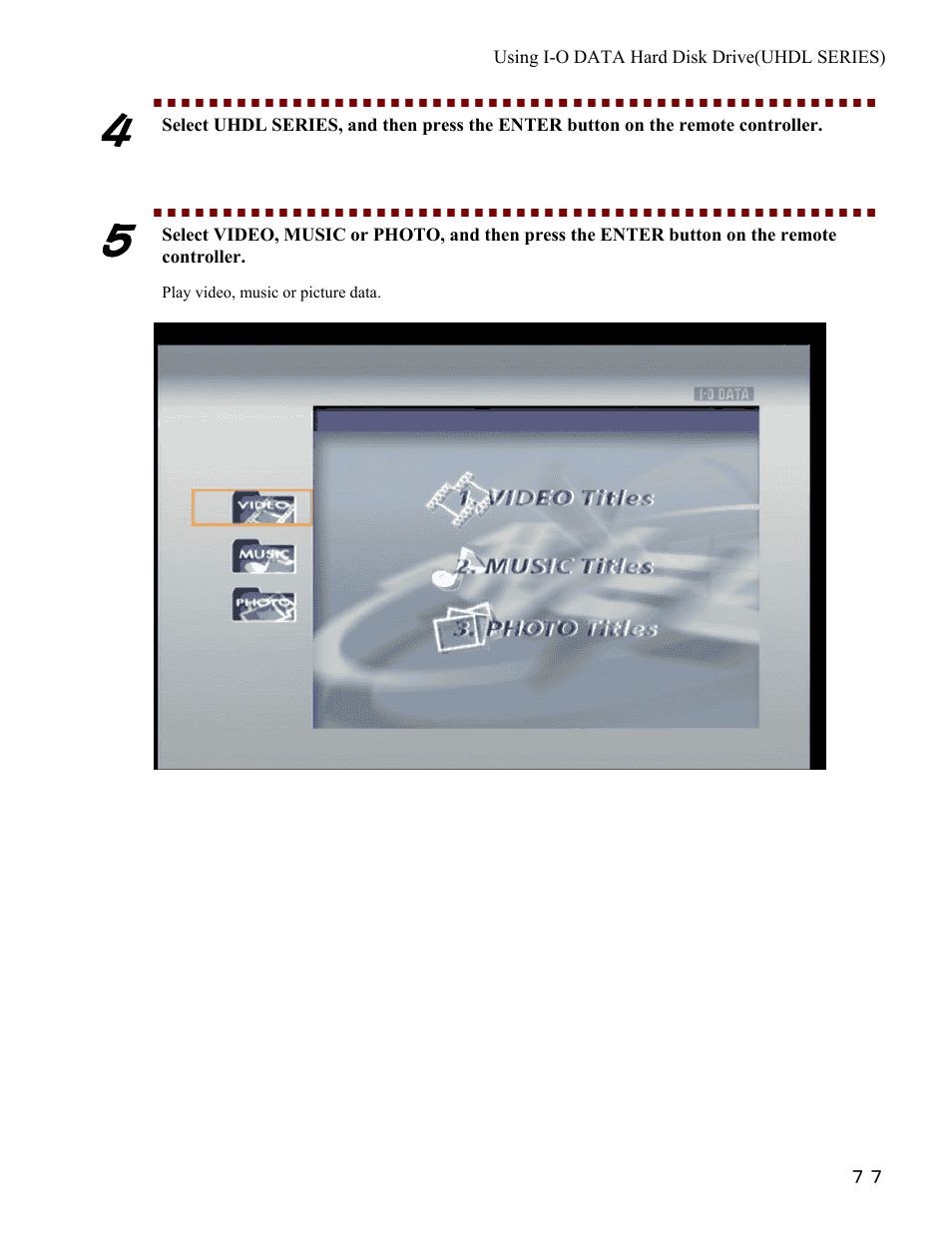 I-O Display Systems SRDVD-100U User Manual | Page 79 / 84