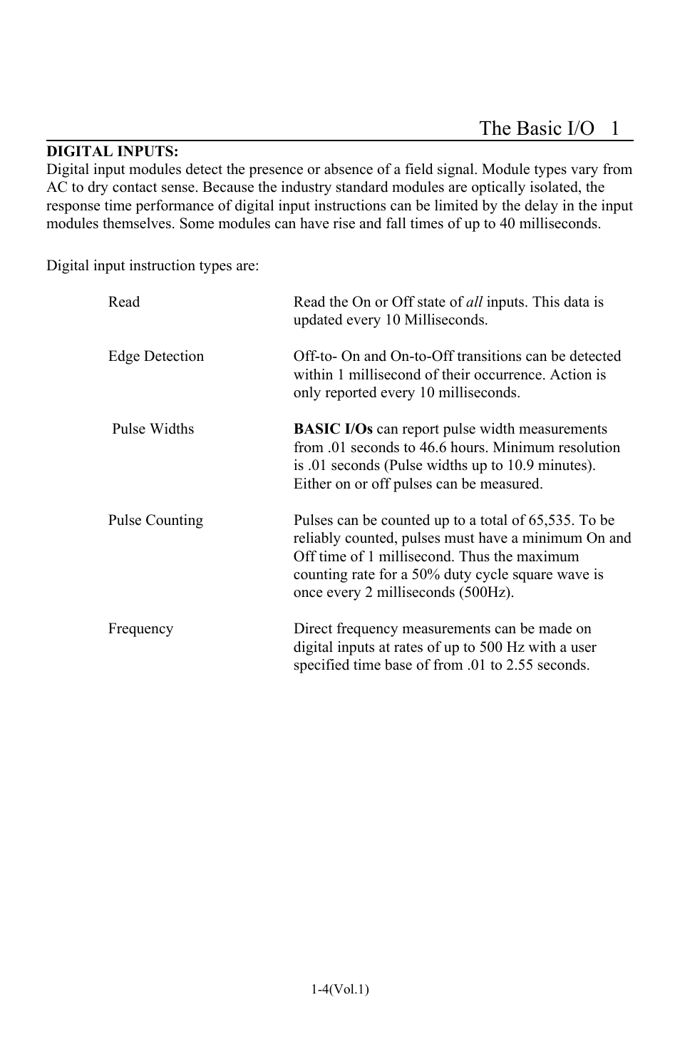The basic i/o 1 | I-O Display Systems Basic I/O Product User Manual | Page 9 / 81