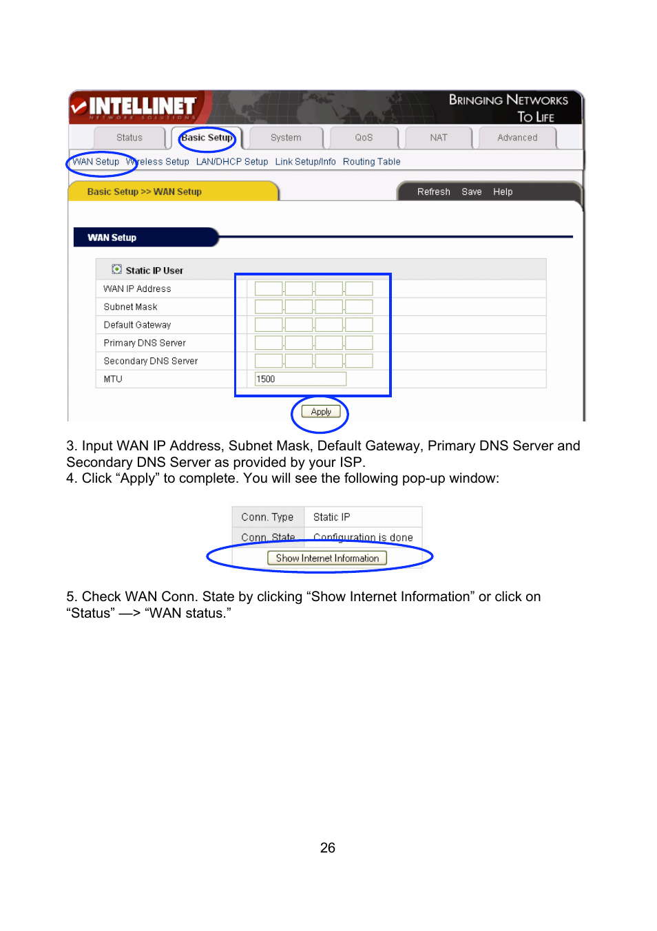 Intellinet Network Solutions Wireless G Broadband Router 523431 User Manual | Page 26 / 64