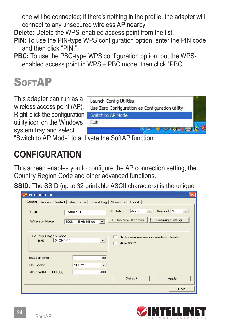 Configuration | Intellinet Network Solutions 524438 User Manual | Page 24 / 32