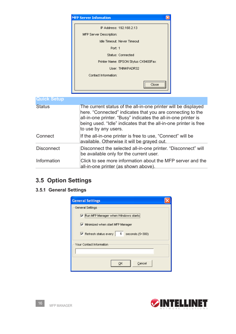 5 option settings | Intellinet Network Solutions 509077 User Manual | Page 16 / 60