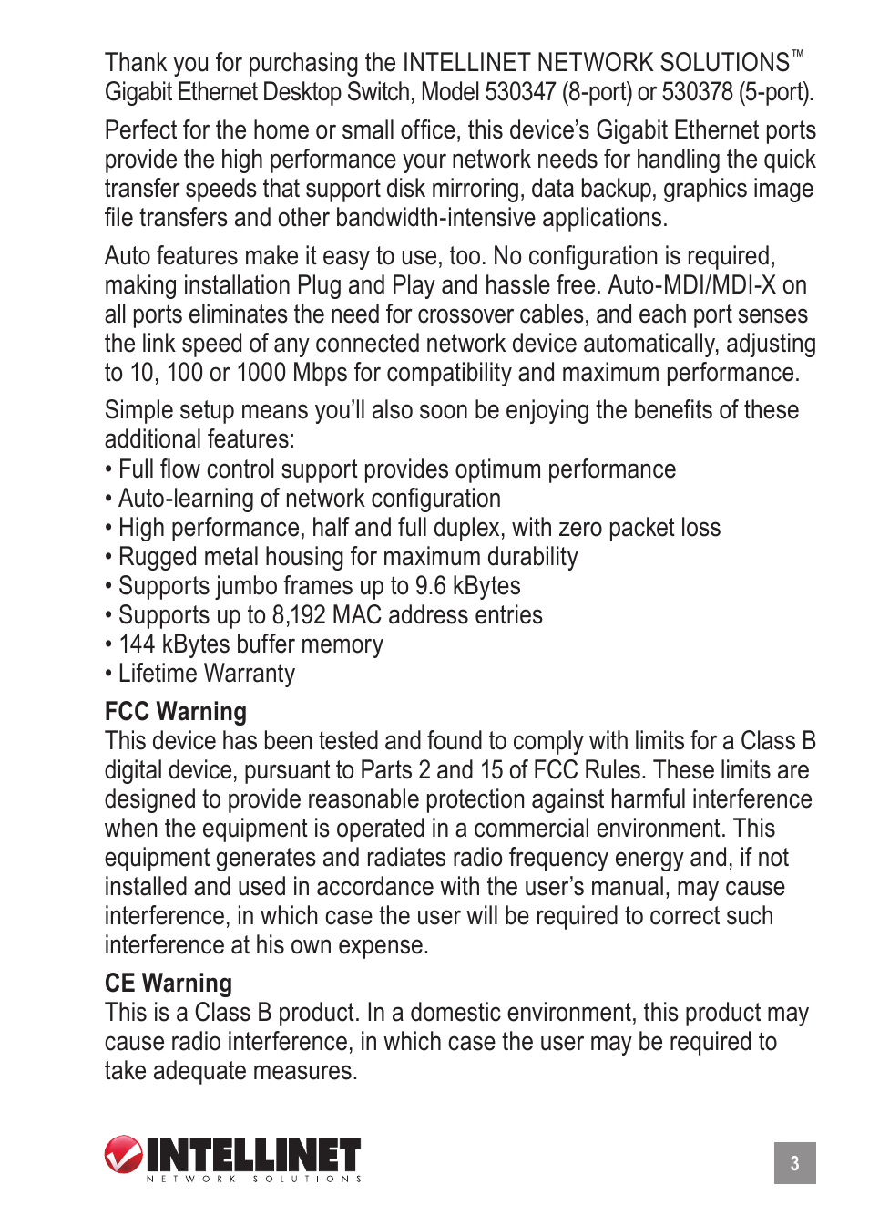 Intellinet Network Solutions 530378 User Manual | Page 3 / 8