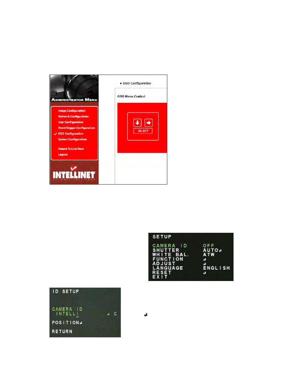 8 osd (on-screen-display) configuration | Intellinet Network Solutions PRO SERIES INT-PSNC-UM-1106-06 User Manual | Page 54 / 128