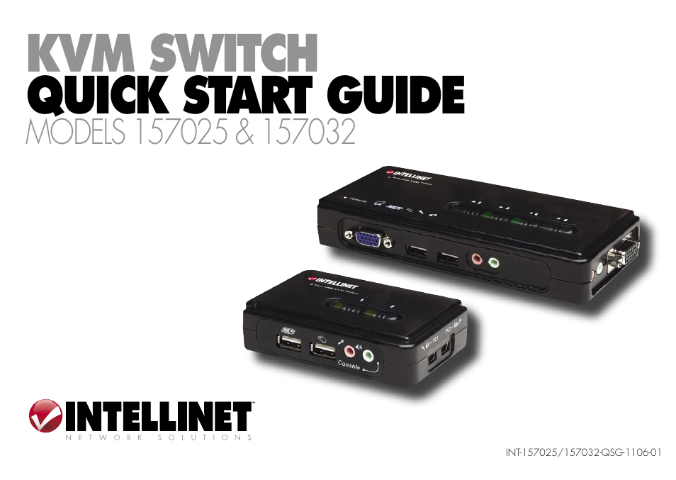 Intellinet Network Solutions KVM 157025 User Manual | 8 pages