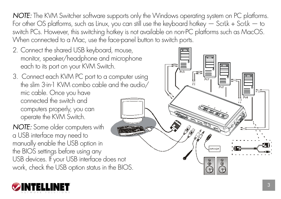Intellinet Network Solutions KVM 157025 User Manual | Page 3 / 8
