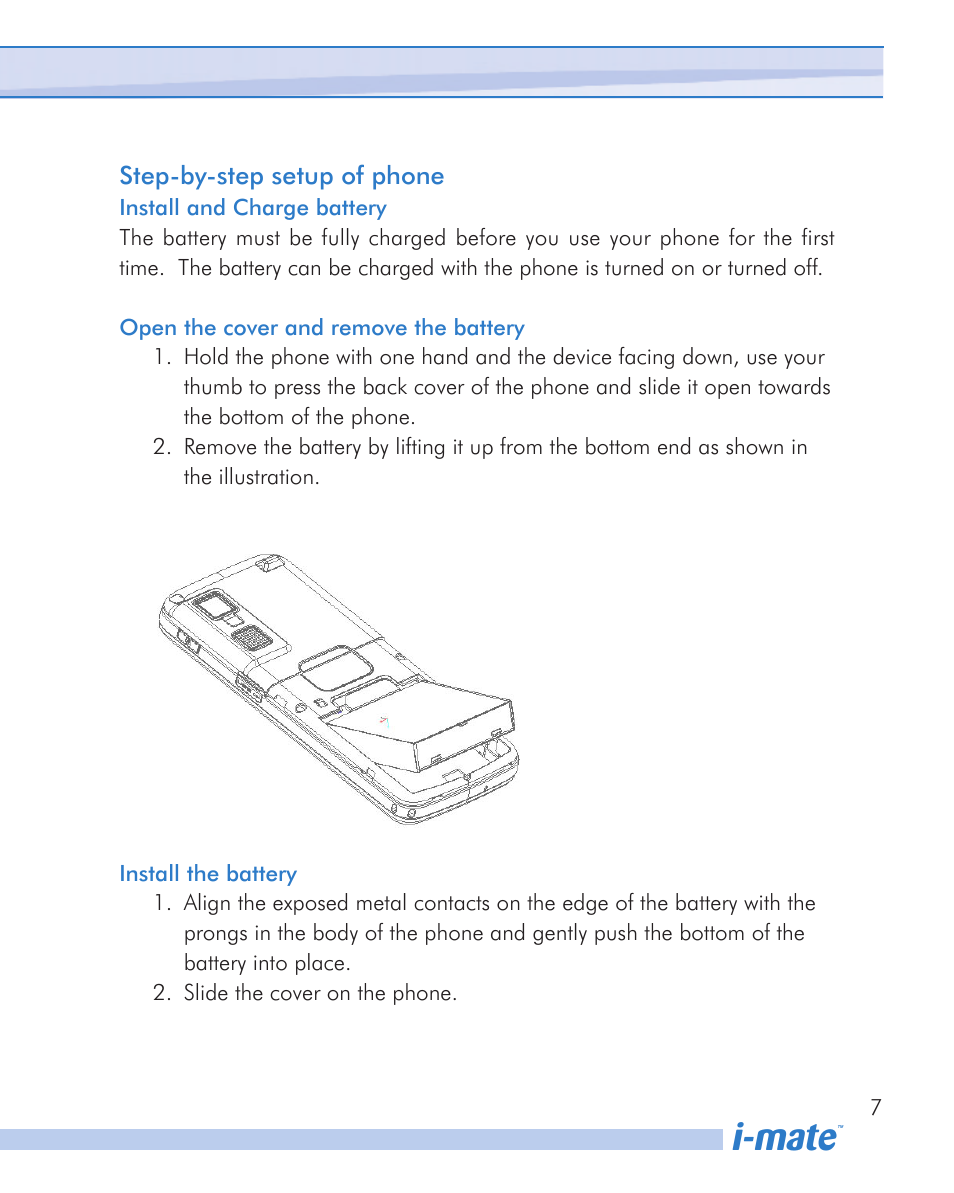 I-mate | i-mate SPL User Manual | Page 7 / 14