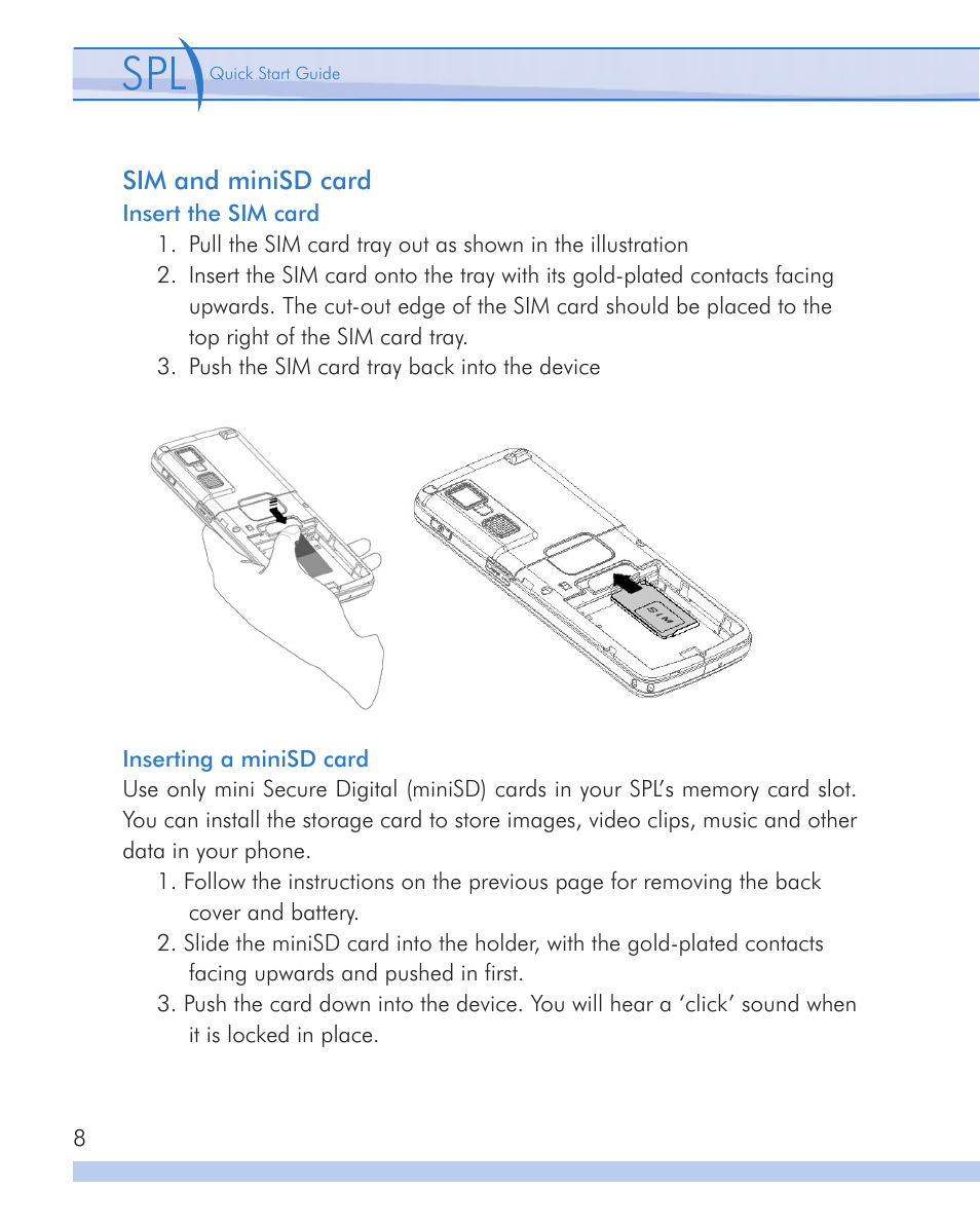 i-mate SPL User Manual | Page 8 / 14