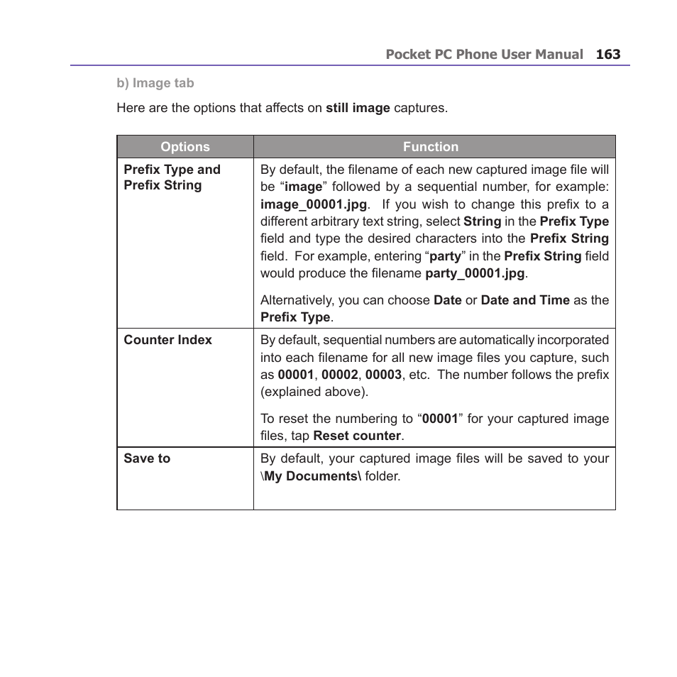 i-mate PM10A User Manual | Page 163 / 200