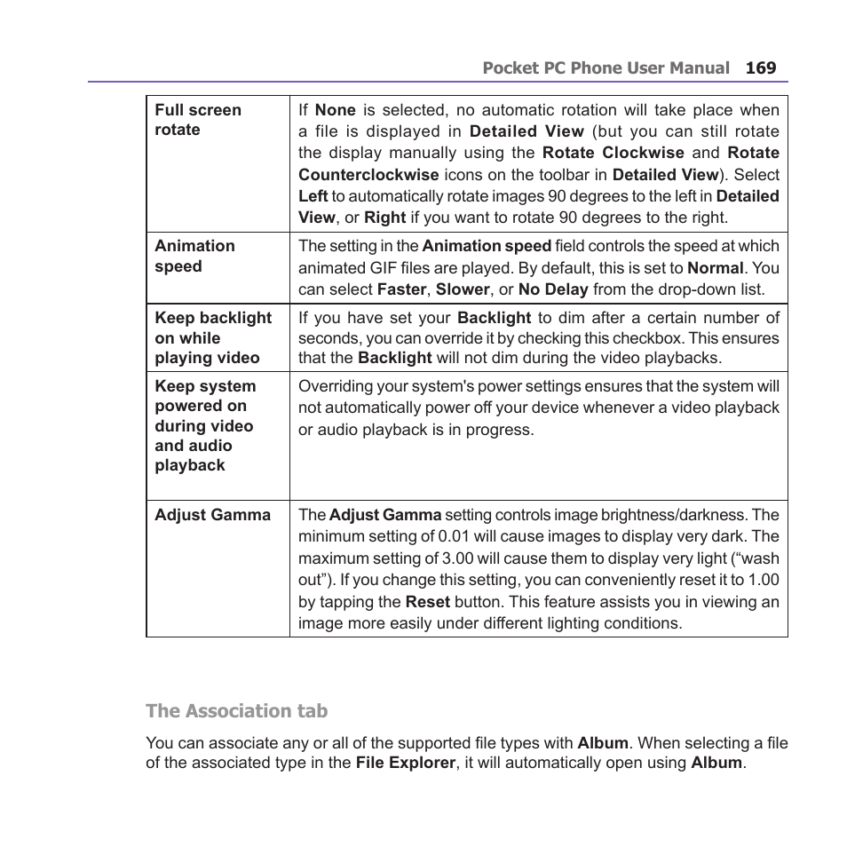 i-mate PM10A User Manual | Page 169 / 200
