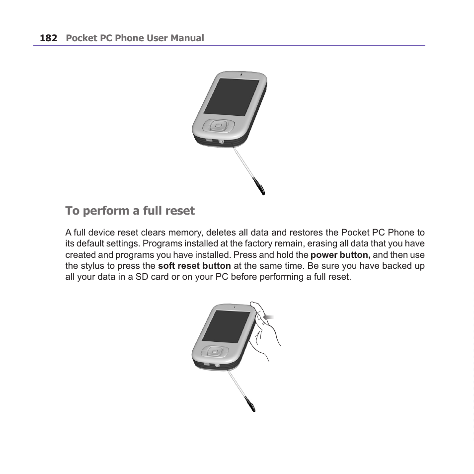 i-mate PM10A User Manual | Page 182 / 200