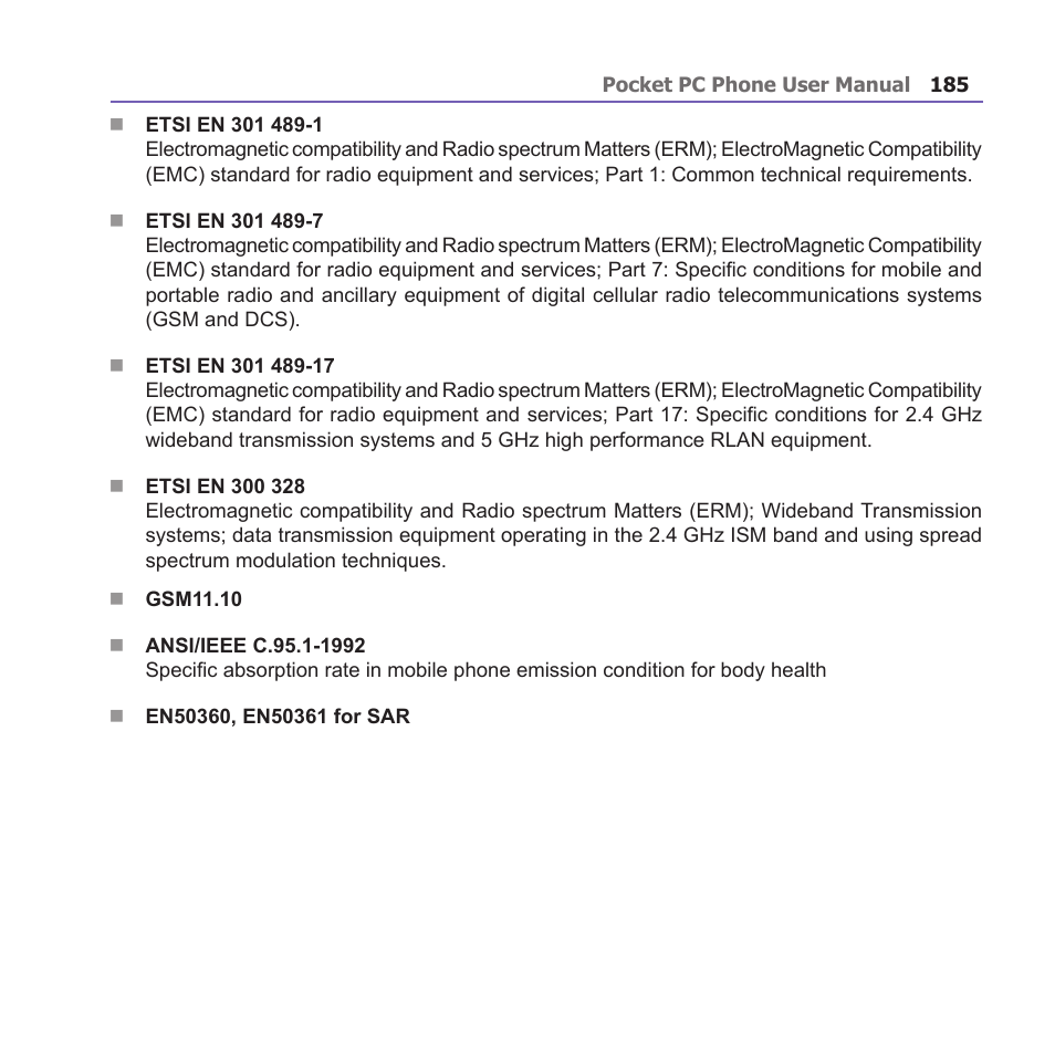 i-mate PM10A User Manual | Page 185 / 200