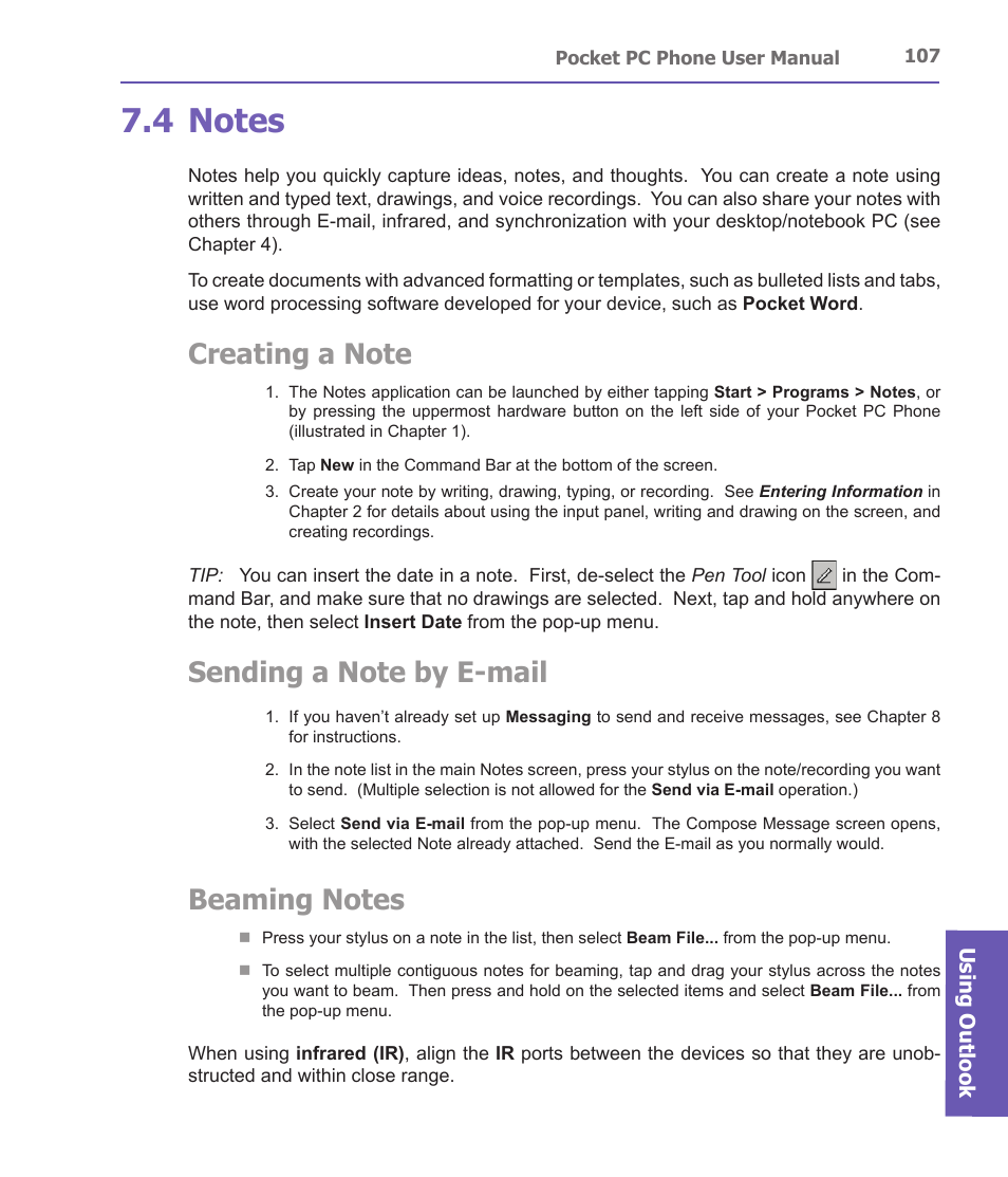i-mate PDA2 User Manual | Page 107 / 177