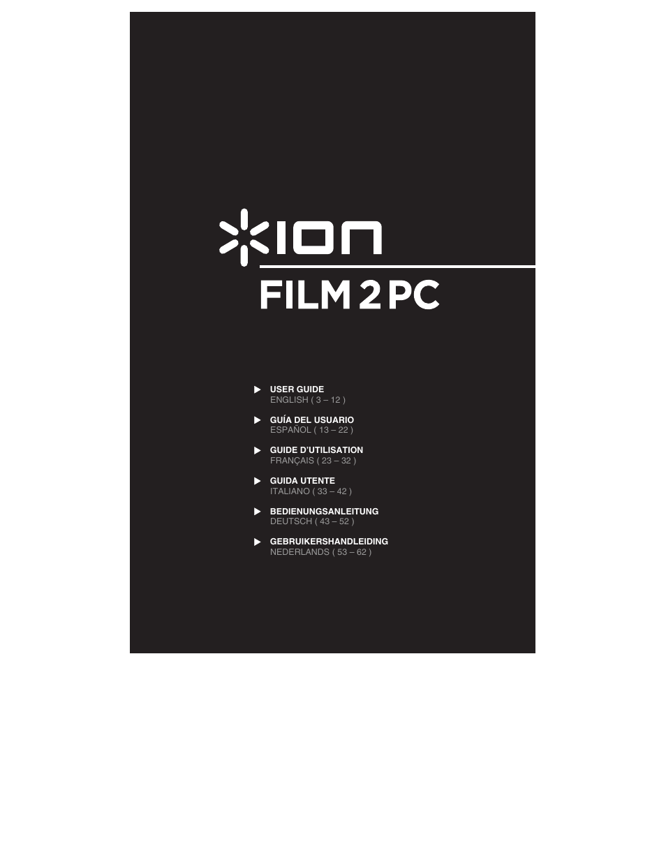 ION FILM 2 PC User Manual | 64 pages