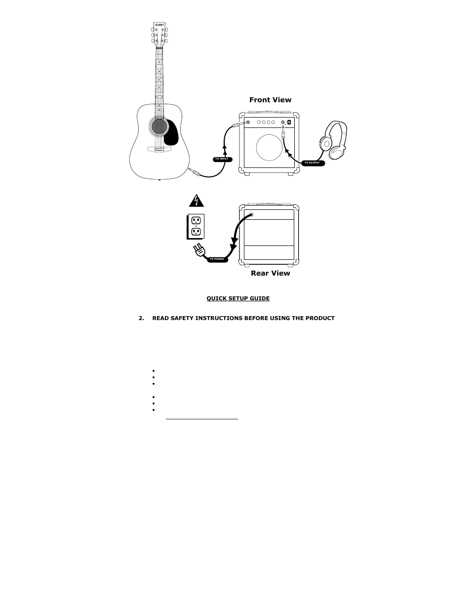 Rear view front view | ION iAEG04 User Manual | Page 2 / 20