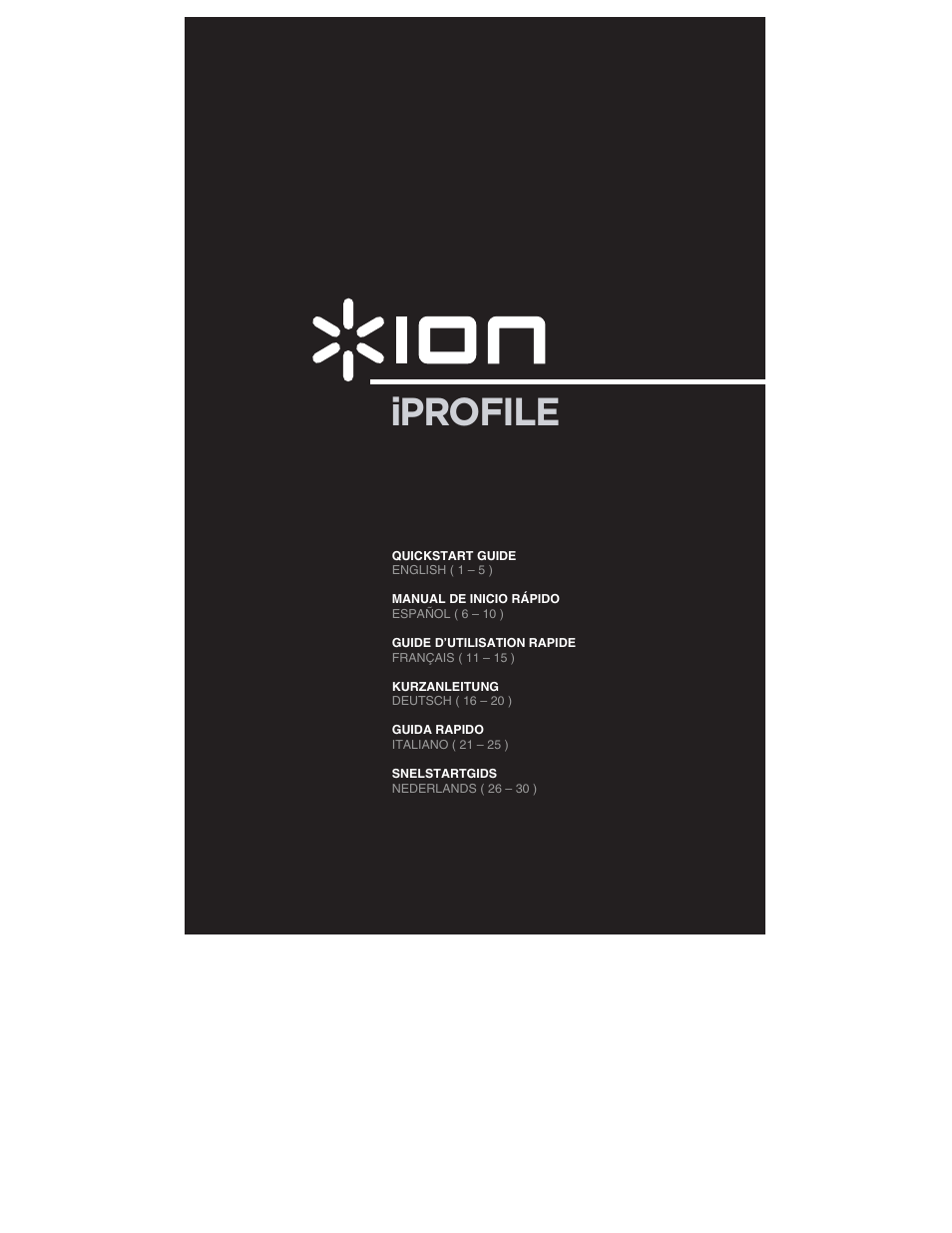 ION Audio iProfile User Manual | 32 pages